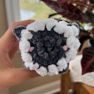 Hand Made Crochet White Sheep